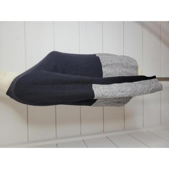 J Crew with cashmere XS black sweater with grey tweed detail - Picture 2 of 6